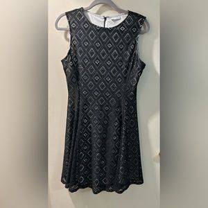 NY & Company, size Large, black lace w/tan lining